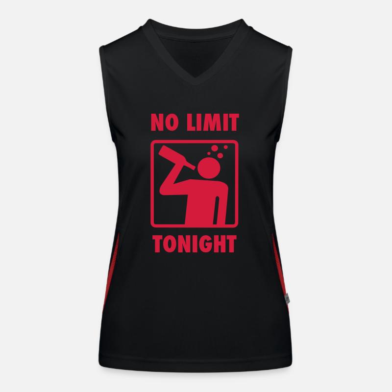 keine Begrenzung (oder fast) Funktionelles Kontrast-Tank Top für Frauen