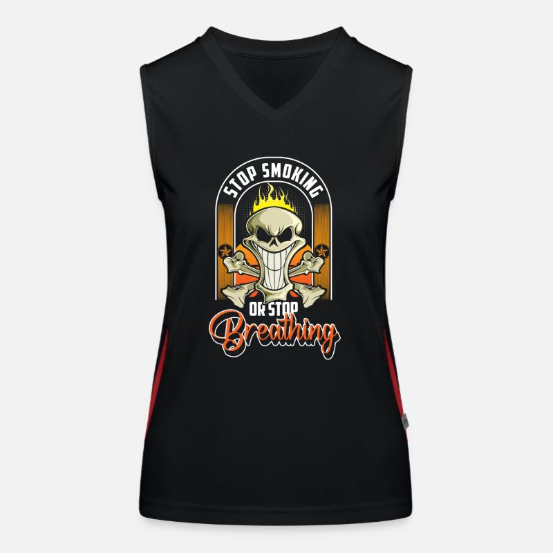 Cigarette Discipline Cigarette Lungs Women's Functional Contrast Tank Top