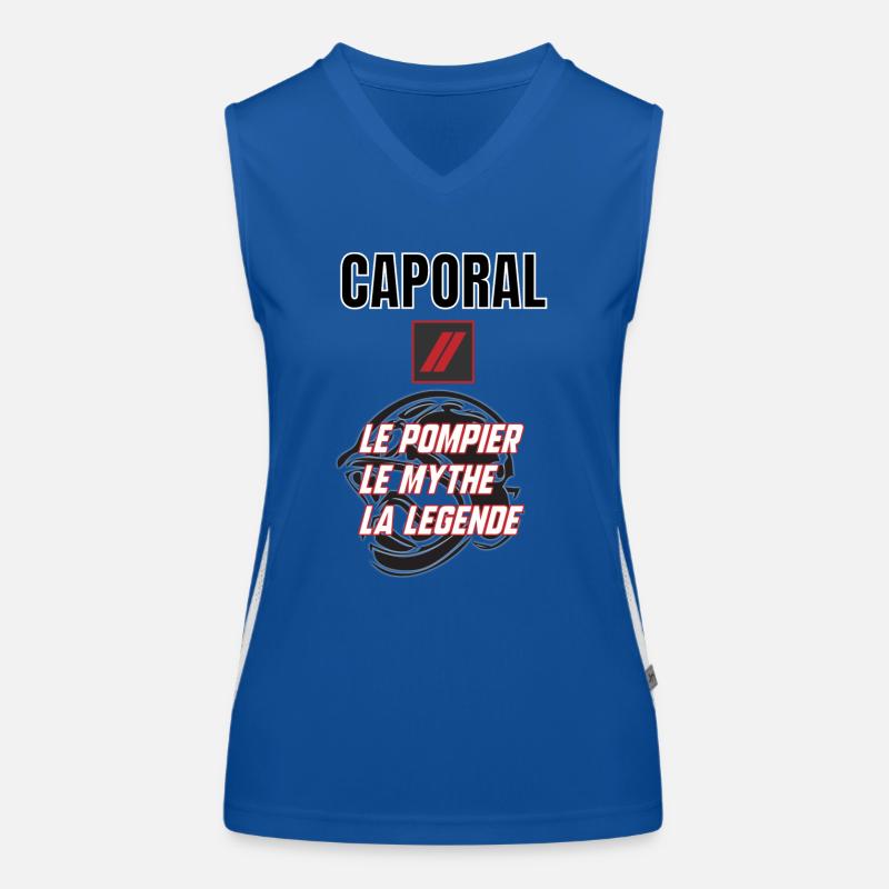 Pompier caporal Débardeur respirant contrasté Femme