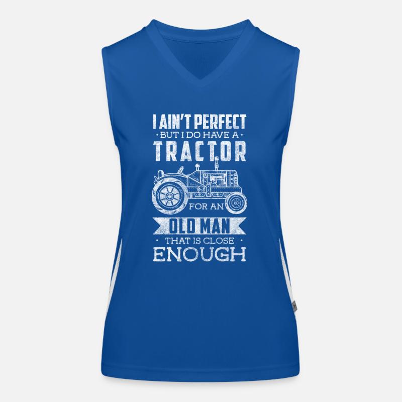 Bauer Bauernhof Acker Ernte Funktionelles Kontrast-Tank Top für Frauen