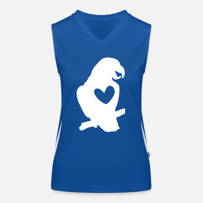 Graupapagei African Grey Parrot Papagei Women's Functional Contrast Tank Top