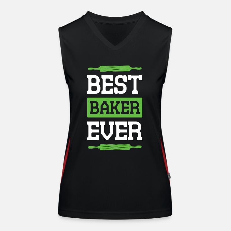 Best Baker Ever Funktionelles Kontrast-Tank Top für Frauen