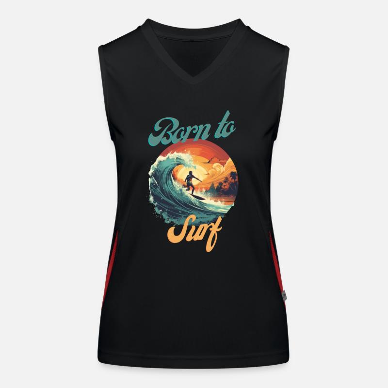 Born to Surf Women's Functional Contrast Tank Top