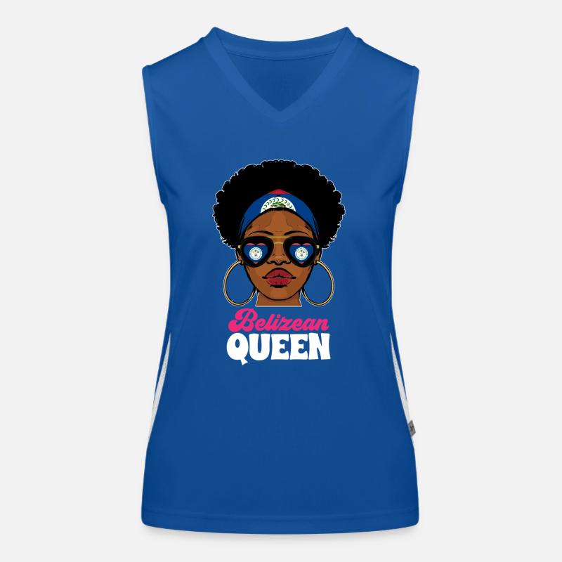 Belize Flag Belizean Women's Functional Contrast Tank Top