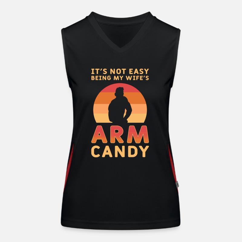Arm Candy Ehemann Funktionelles Kontrast-Tank Top für Frauen