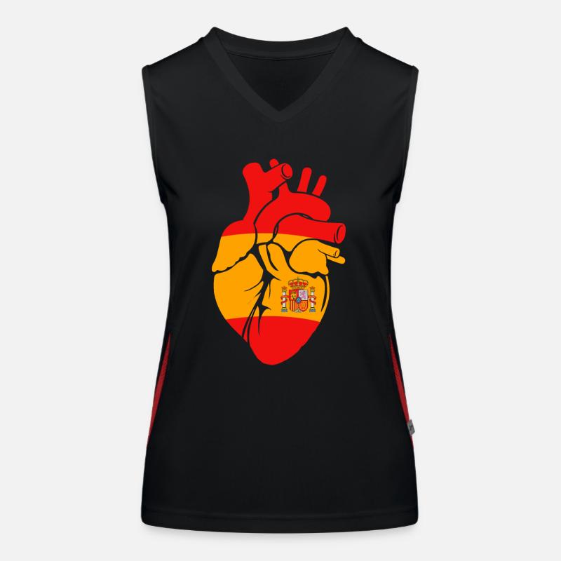 Spanien Spanisch Funktionelles Kontrast-Tank Top für Frauen