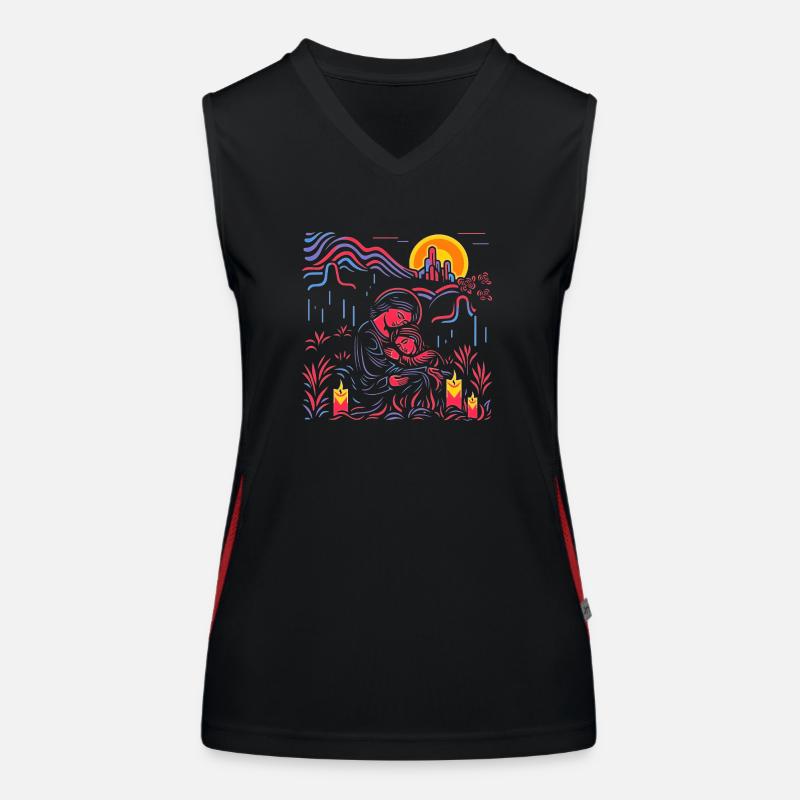 Besinnliche Stile Seelsorge neu leben oder erleben Funktionelles Kontrast-Tank Top für Frauen