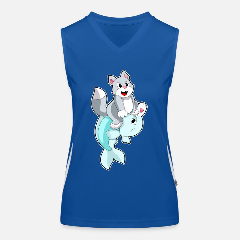 Poisson-chat Débardeur respirant contrasté Femme