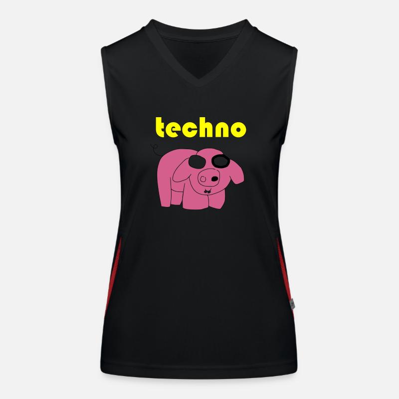 techno sau Funktionelles Kontrast-Tank Top für Frauen