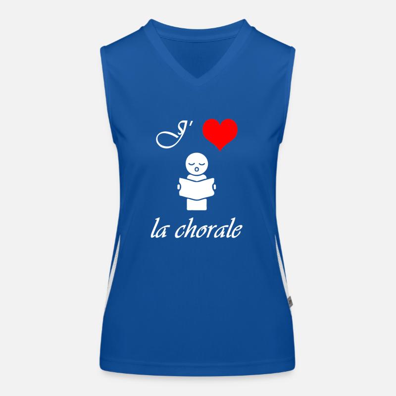 J'AIME LA CHORALE Débardeur respirant contrasté Femme