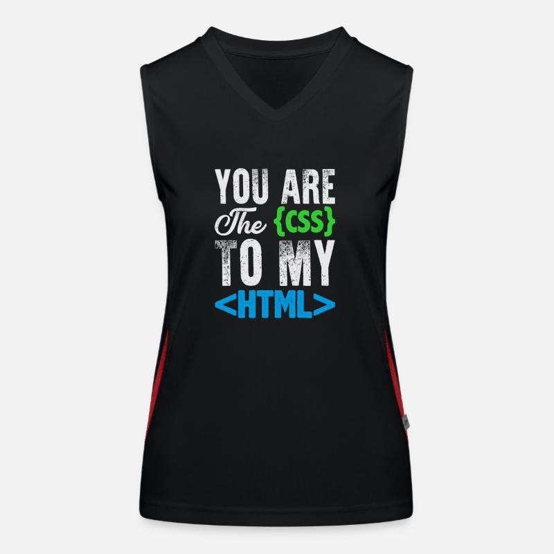 Funny Computer Nerd Shirt & Gift Women's Functional Contrast Tank Top