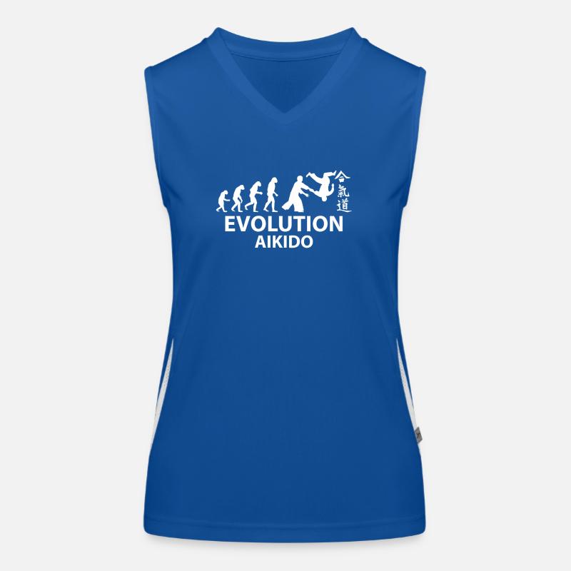 Aikido Evolution T-shirt & idée cadeau Débardeur respirant contrasté Femme