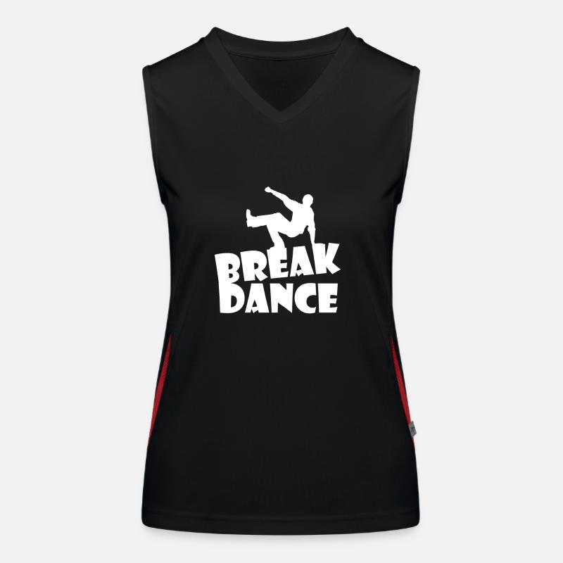 Breakdance Funktionelles Kontrast-Tank Top für Frauen