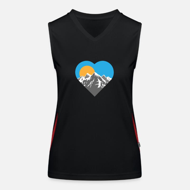 mountains Women's Functional Contrast Tank Top