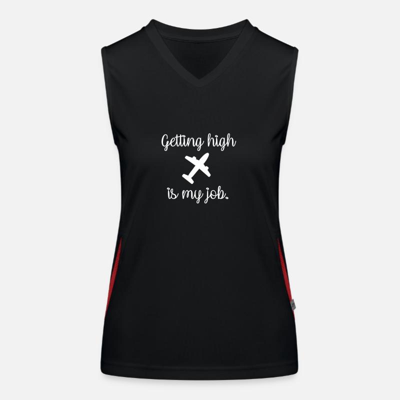 Flugbegleiter Funktionelles Kontrast-Tank Top für Frauen