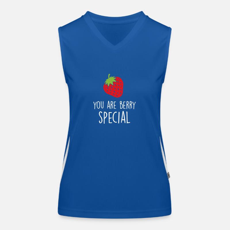 Erdbeeren Funktionelles Kontrast-Tank Top für Frauen