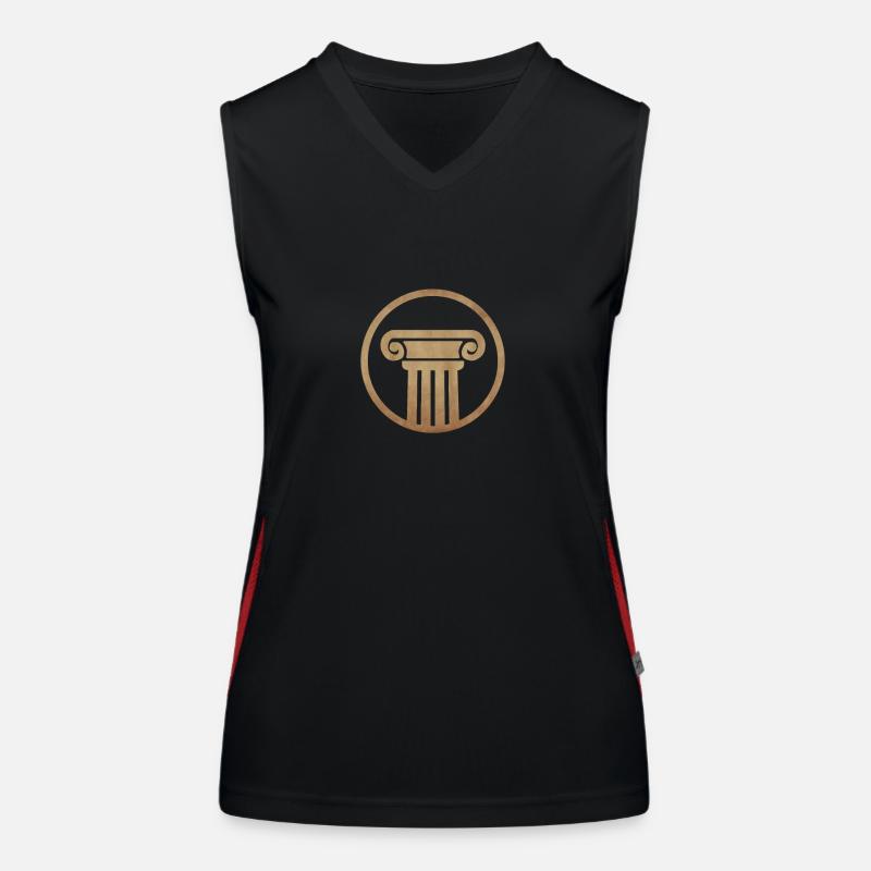 Antike Säule Funktionelles Kontrast-Tank Top für Frauen