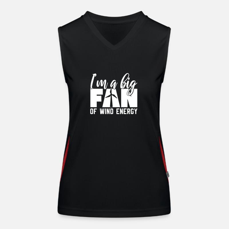 Windenergie Funktionelles Kontrast-Tank Top für Frauen