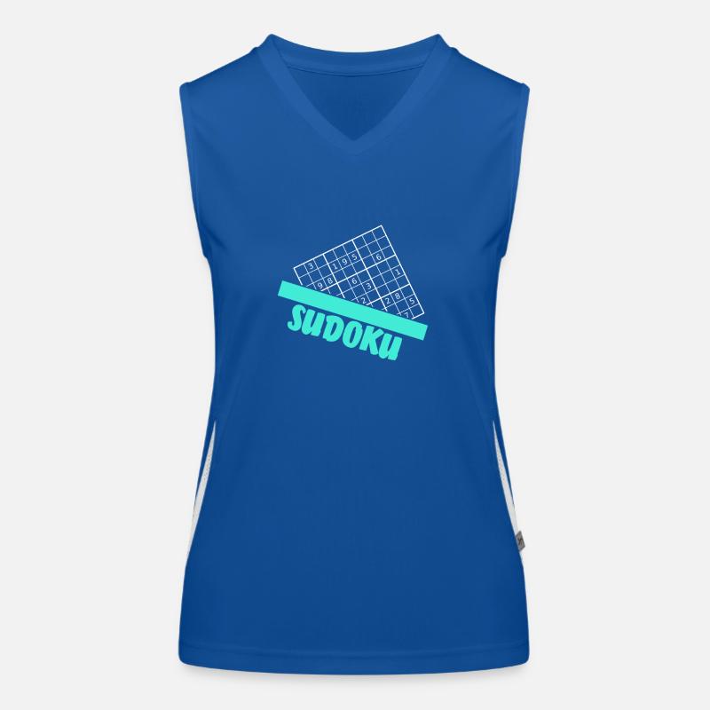 Sudoku Geschenk Funktionelles Kontrast-Tank Top für Frauen