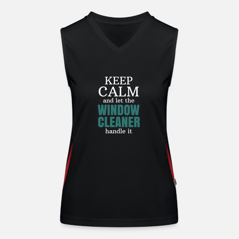 Window cleaner gift profession Women's Functional Contrast Tank Top