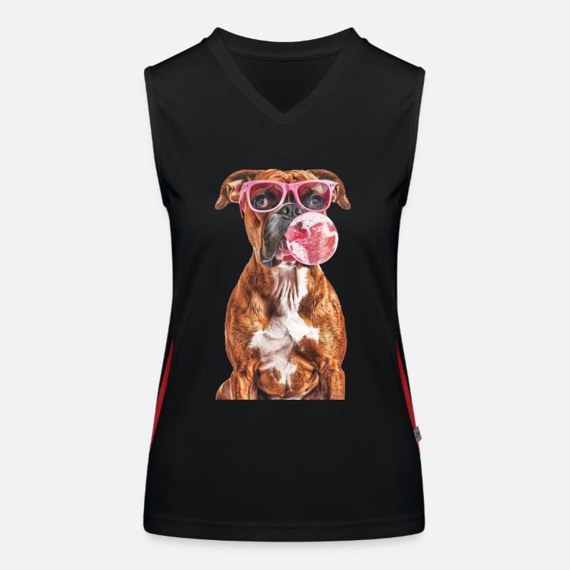 Boxer Funktionelles Kontrast-Tank Top für Frauen