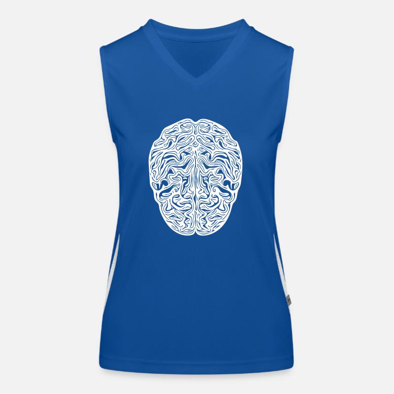 Cerveau - Vector anatomique Débardeur respirant contrasté Femme