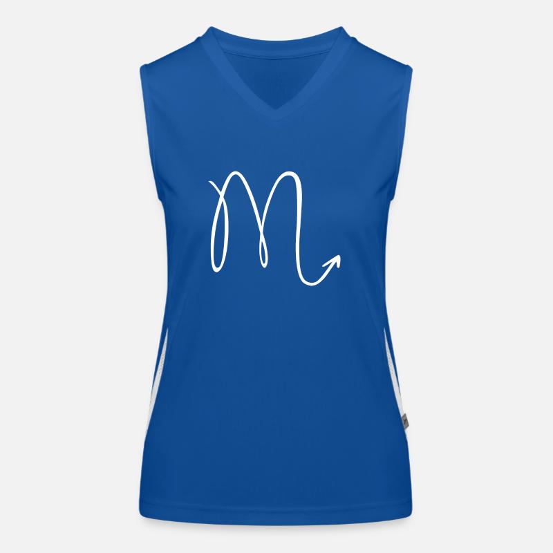 Sternzeichen Skorpion Funktionelles Kontrast-Tank Top für Frauen
