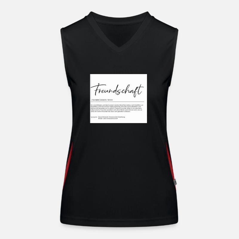 Freundschaft Funktionelles Kontrast-Tank Top für Frauen