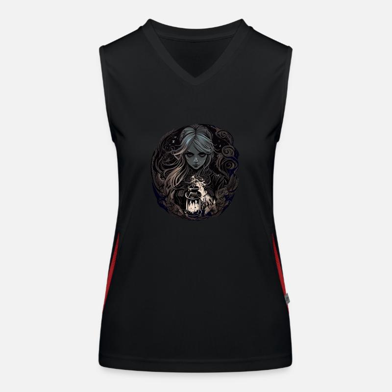 Düstere wunderschöne Hexe / Wicca Funktionelles Kontrast-Tank Top für Frauen