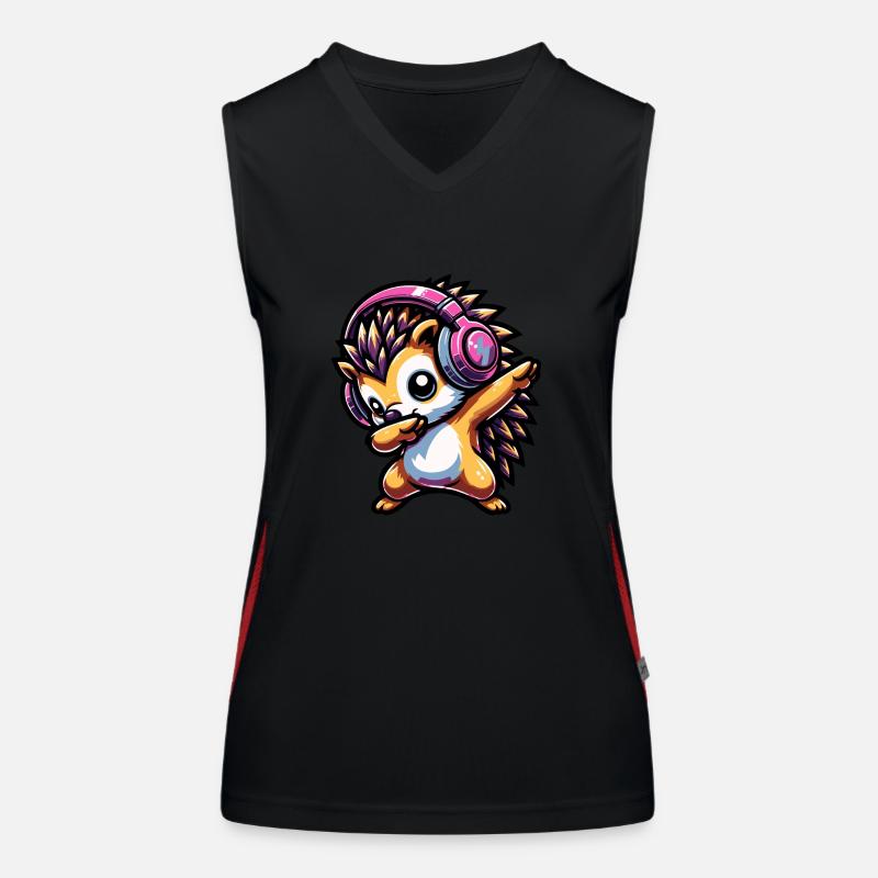 Dabbing Hérisson Débardeur respirant contrasté Femme