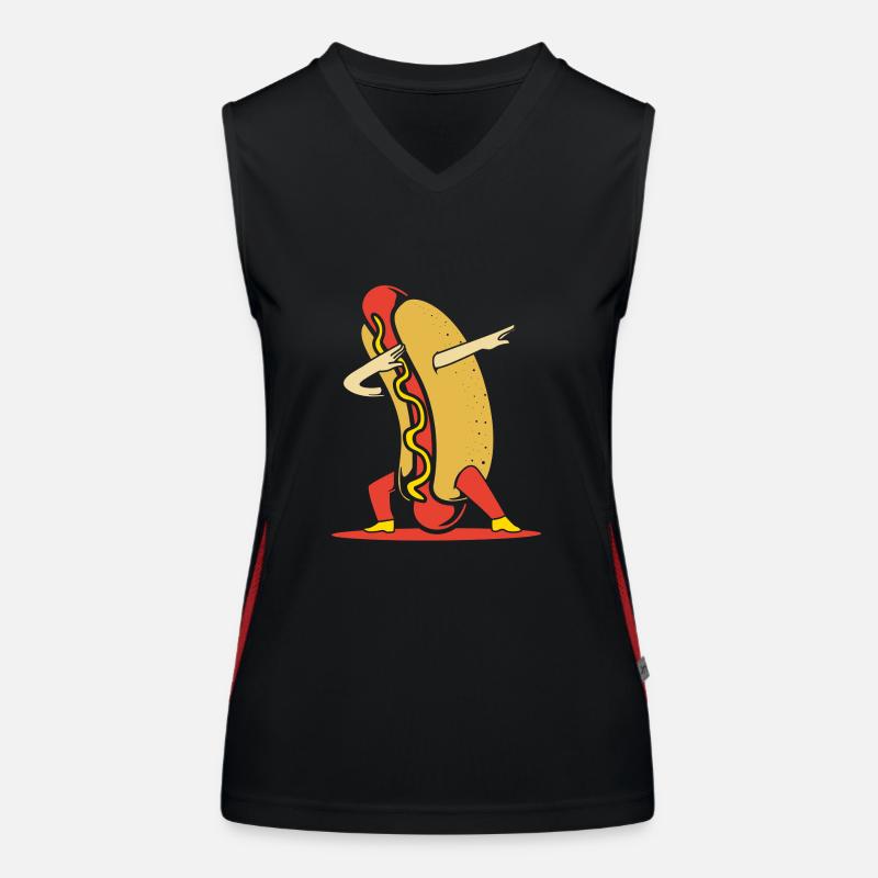 Collation hot-dog Débardeur respirant contrasté Femme