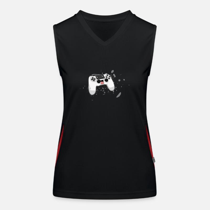 Gaming Débardeur respirant contrasté Femme