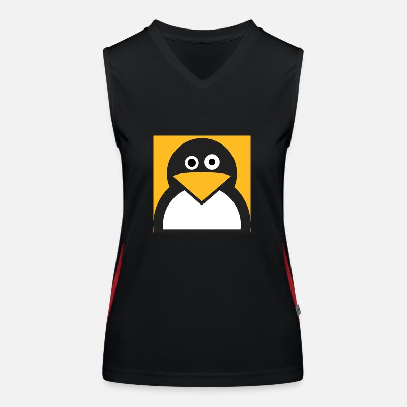 Linux Penguin Women's Functional Contrast Tank Top
