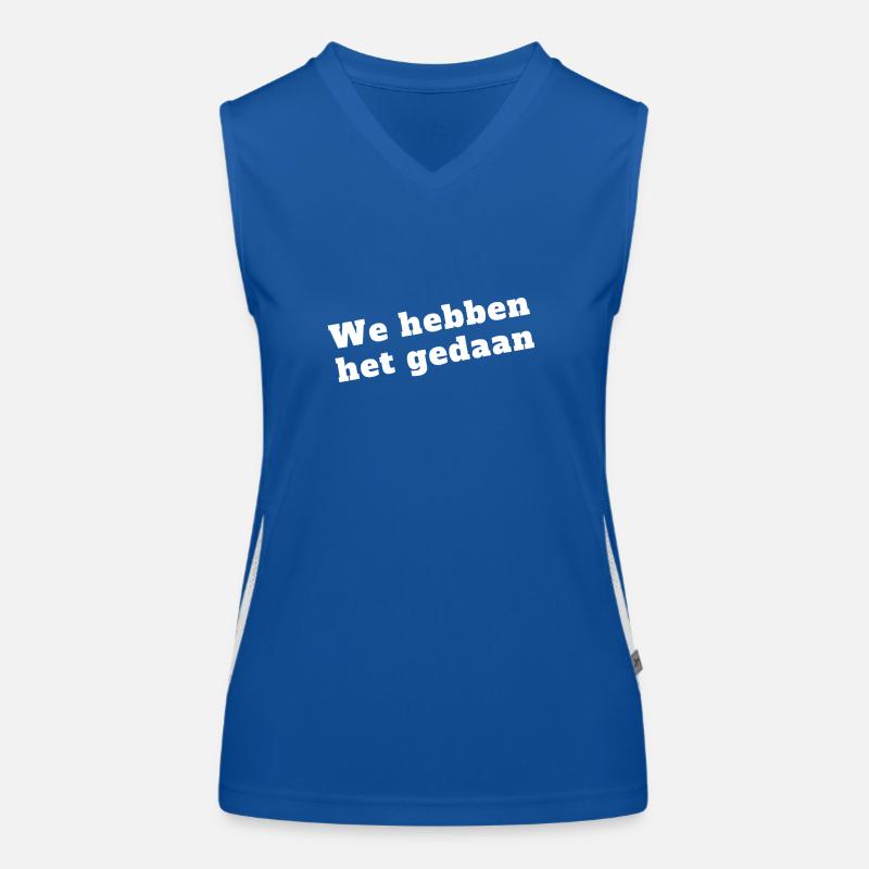 We did it Women's Functional Contrast Tank Top