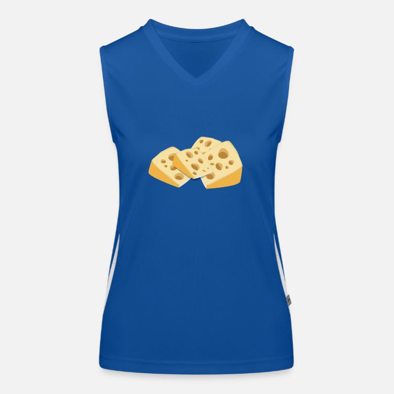 swiss cheese Funktionelles Kontrast-Tank Top für Frauen