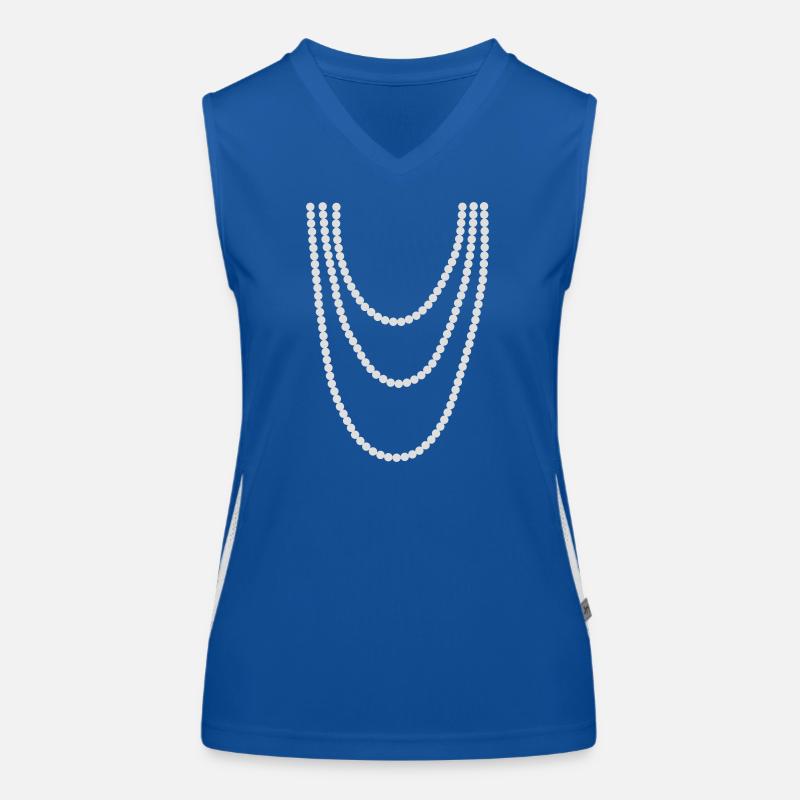 Pearl chain Women's Functional Contrast Tank Top