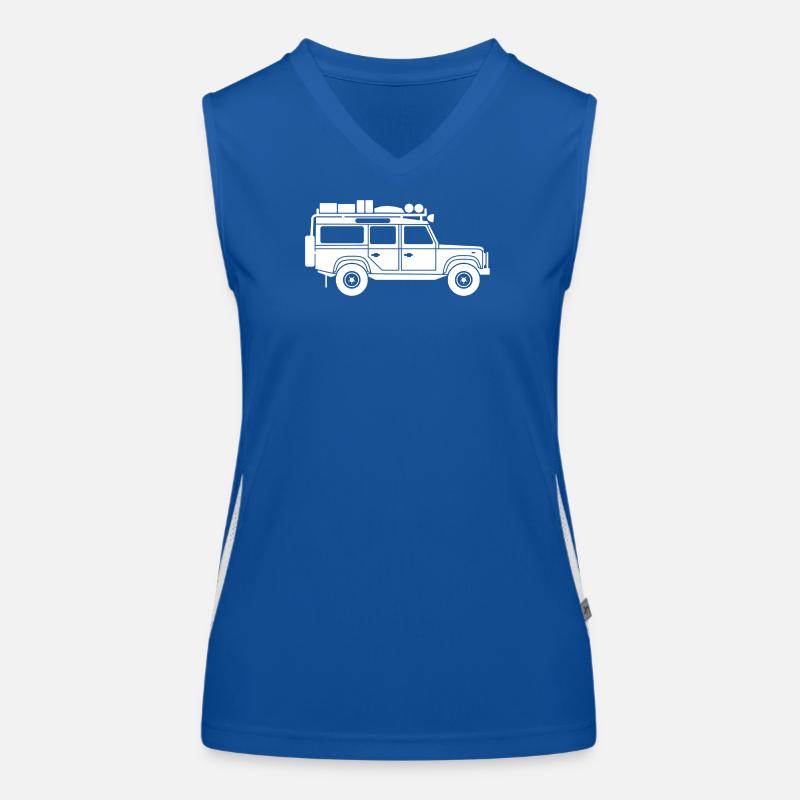 Defender D110-White Funktionelles Kontrast-Tank Top für Frauen