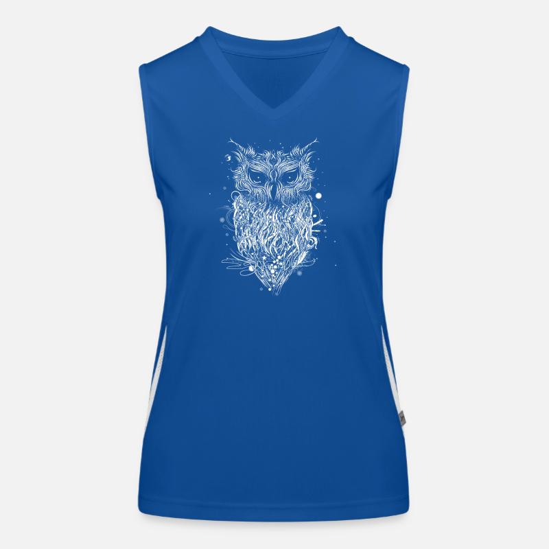 mysteriöse Eule Funktionelles Kontrast-Tank Top für Frauen