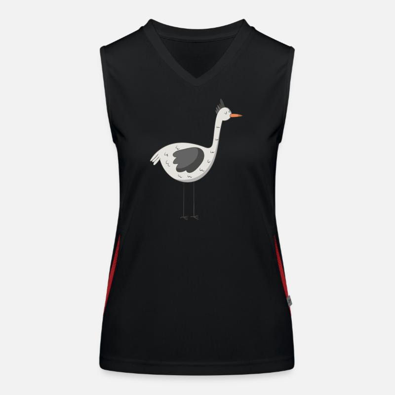 Oiseau Débardeur respirant contrasté Femme