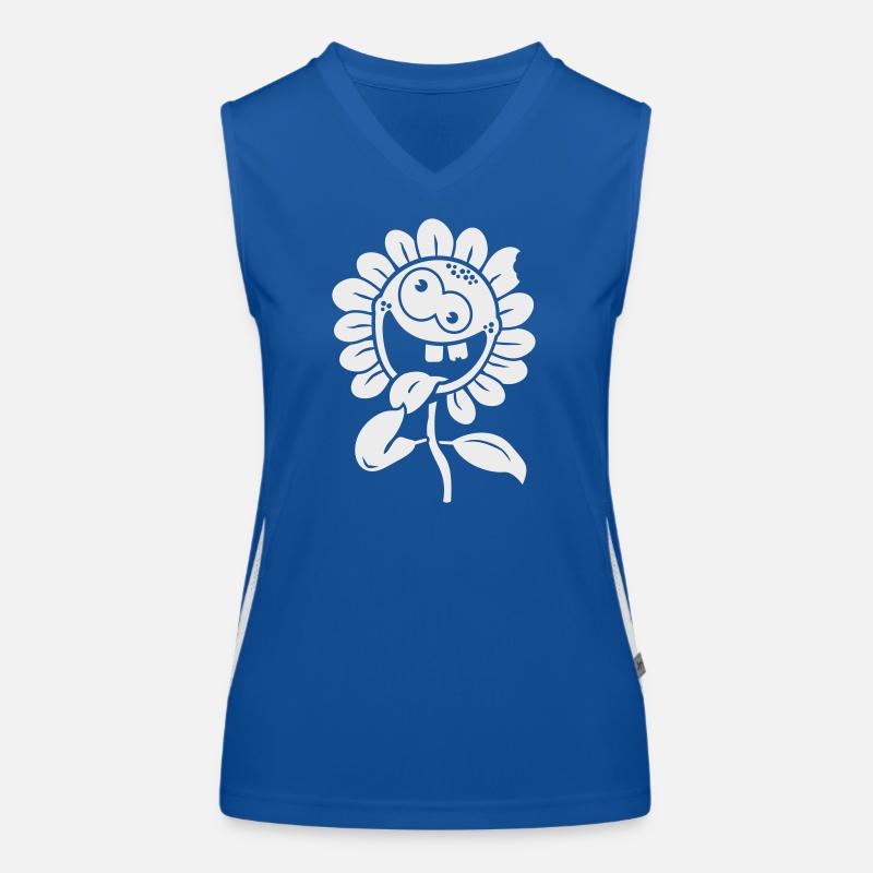 crazy flower negative 1c Funktionelles Kontrast-Tank Top für Frauen