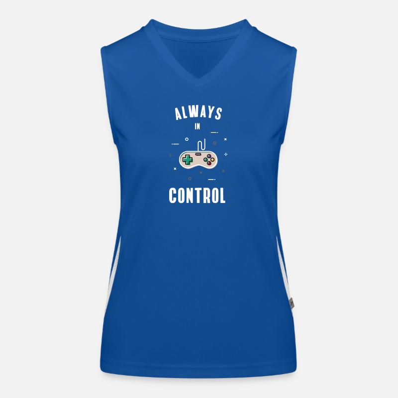 controller game rétro ordinateur play pc nerd gaming Débardeur respirant contrasté Femme