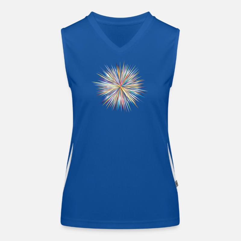 Abstract Explosion Funktionelles Kontrast-Tank Top für Frauen