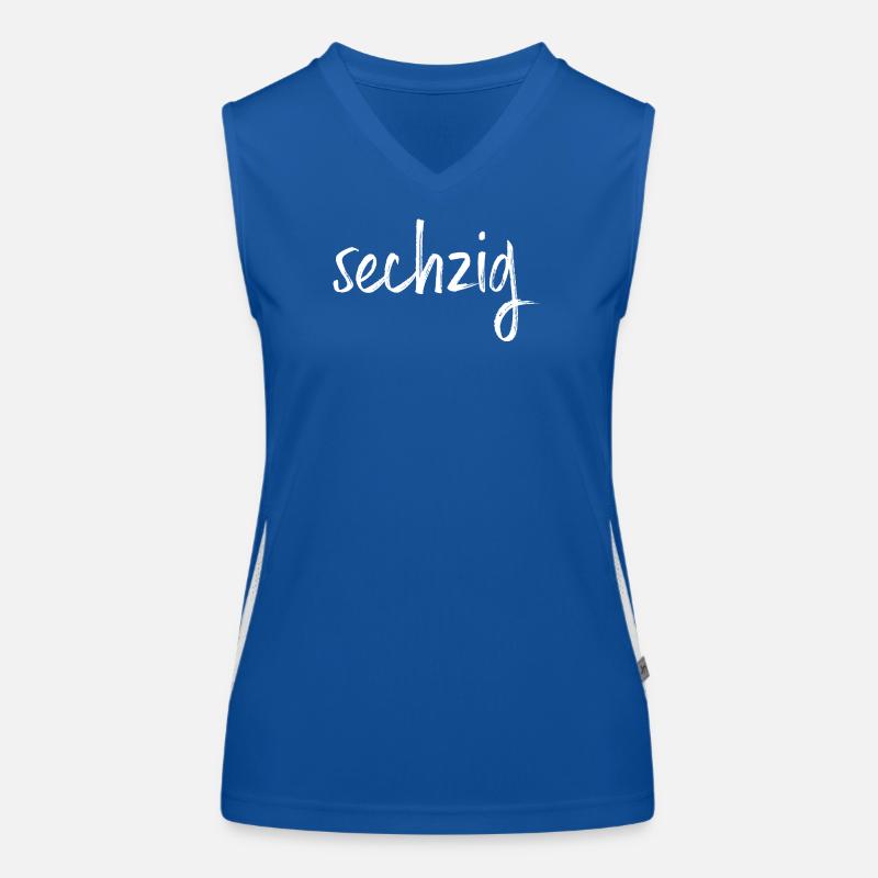 60 sechzig 60. Geburtstag Geschenk Funktionelles Kontrast-Tank Top für Frauen