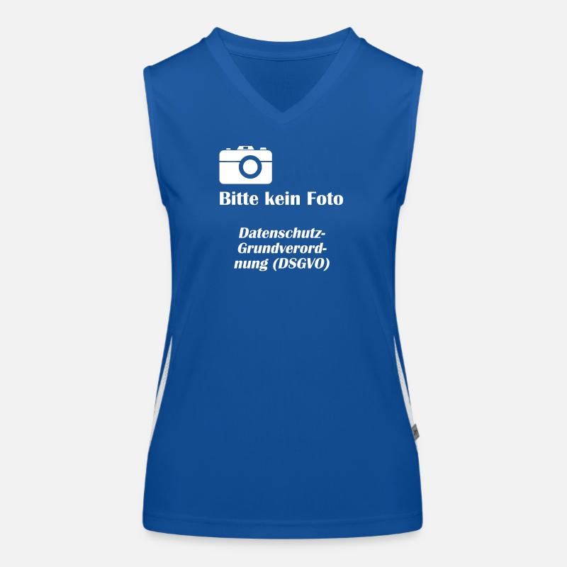 DSGVO1 Datenschutz Funktionelles Kontrast-Tank Top für Frauen