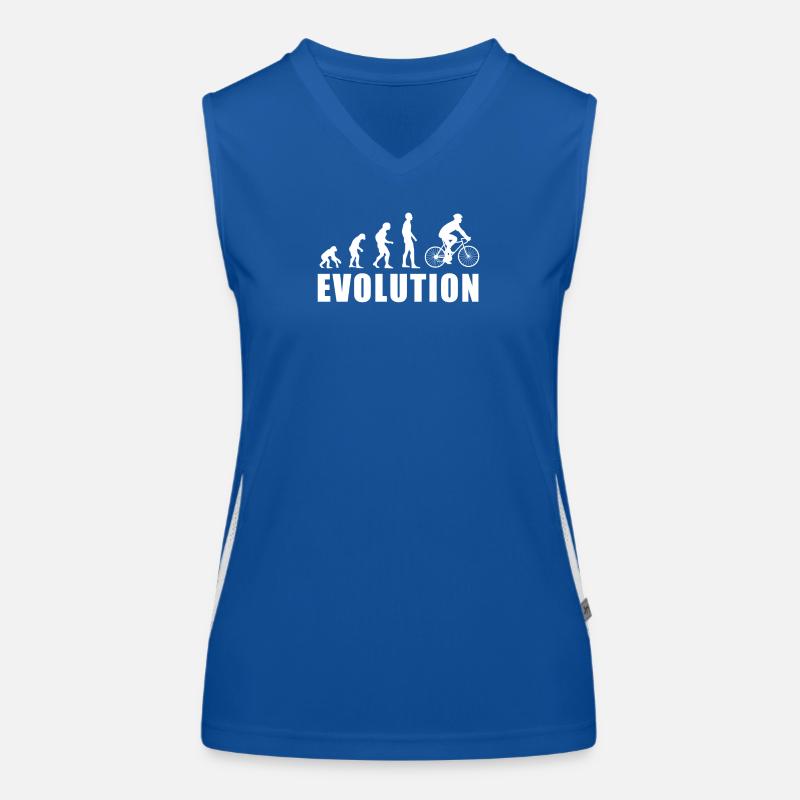 EVOLUTION Cycliste Cycliste Vélo Cadeau Débardeur respirant contrasté Femme