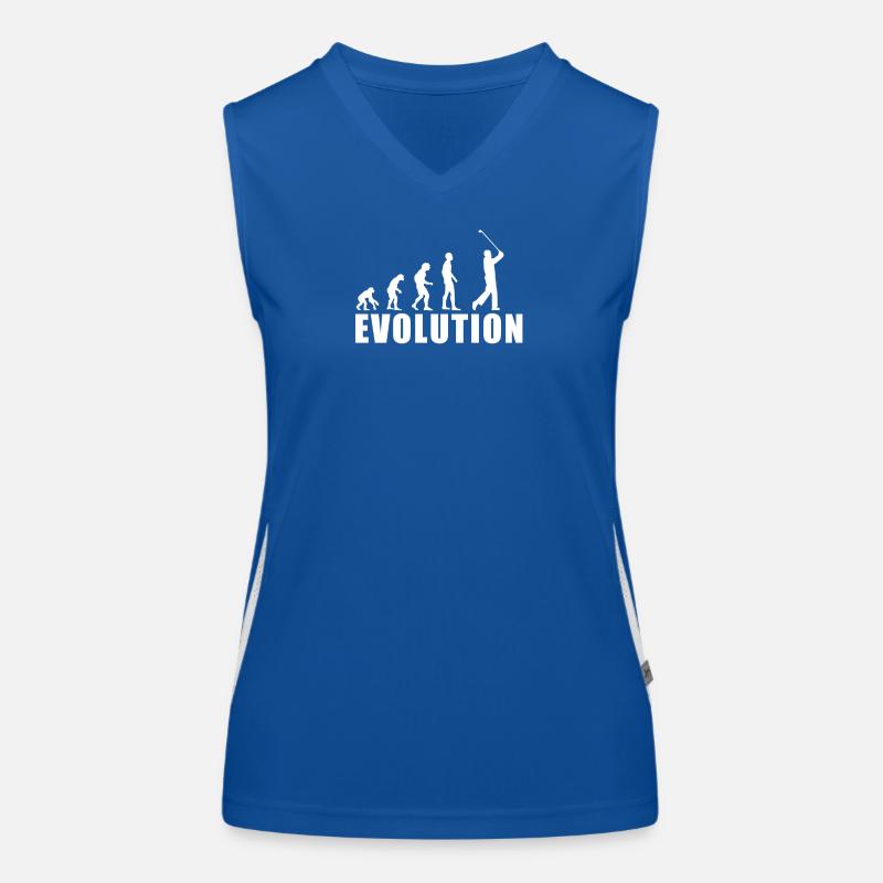 Cadeau de club de golf de golfeur EVOLUTION GOLF Débardeur respirant contrasté Femme