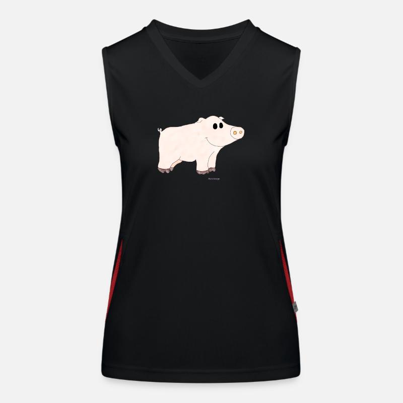 Cochon / Cochon Débardeur respirant contrasté Femme