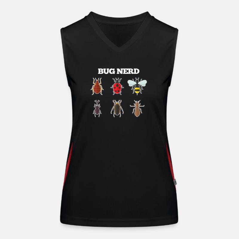 Bug Nerd Funktionelles Kontrast-Tank Top für Frauen