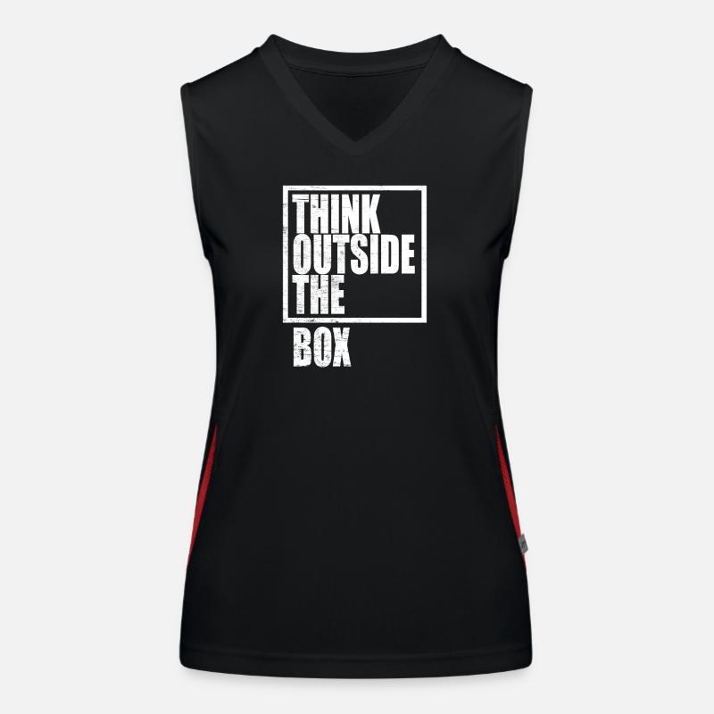 Think Outside The Box / Design Thinking Débardeur respirant contrasté Femme