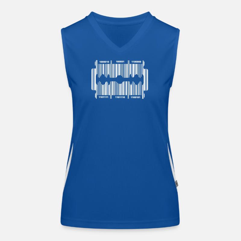 Razor blade with code Women's Functional Contrast Tank Top